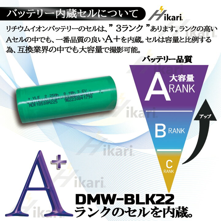 楽天市場】純正品 を超える大容量 DMW-BLK22 パナソニック 送料無料 大 