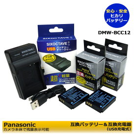 【送料無料】 DMW-BCC12 / DB-60 / DB-65　リコー ＆ Panasonic 互換バッテリー　2個と　互換充電器　1個とACアダプター1個の　4点セット GR / GR II / G600 / G700 / G700SE / G800 / GX200 / GX100 / R3 / R4 / R40 / R5 / WG-M1 / DMC-FX100 / DMC-FX10 / DMC-FX12
