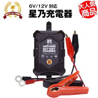 【マラソン★エントリーでP10倍】バイクバッテリー充電器（6V/12V切替式）■■【サルフェーション除去機…