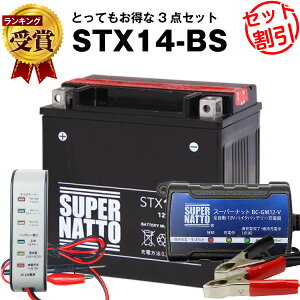 �o�C�N�o�b�e���[�[�d��+�o�b�e���[�d���e�X�^�[(12V�p)+STX14-BS�Z�b�g���o�C�N�o�b�e���[��YTX14-BS�݊����{���e�B�N�X�E�X�[�p�[�i�b�gXJR,�V���h�E,�X�J�C�E�F�C�u,SV1000,GSX,�o���J��,ZZ-R,ZRX120
