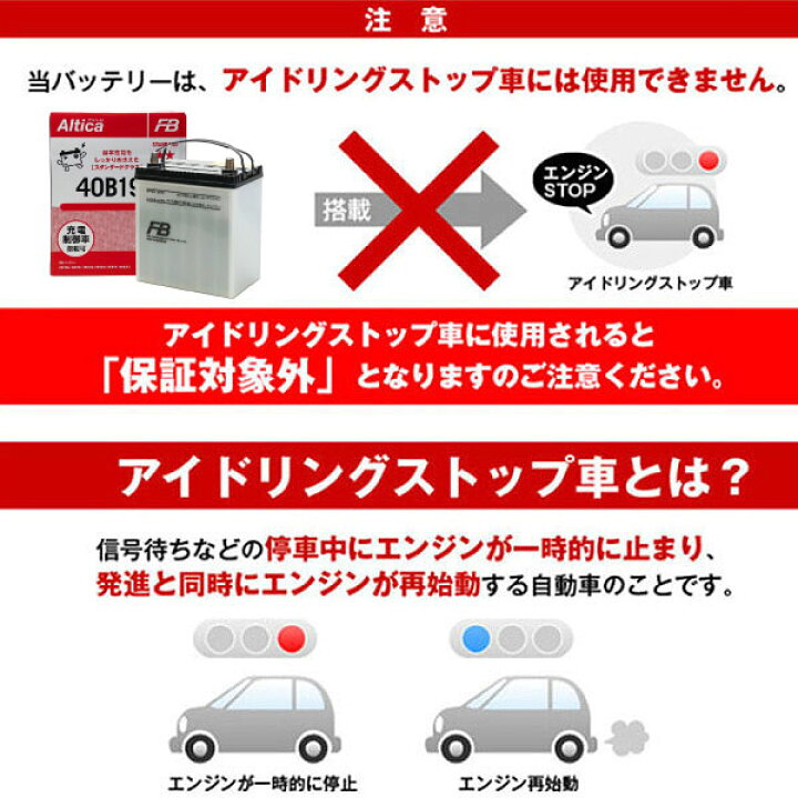 楽天市場 カーバッテリー 40b19r 初期補充電済 古河 Altica 長寿命 保証書付き 使用済みバッテリーの回収も無料 充電制御車対応 新入荷 新品 バッテリーストア Com