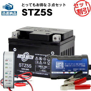 �y�}���\�����G���g���[��P10�{�z�o�C�N�o�b�e���[�[�d��+�o�b�e���[�d���e�X�^�[�i12V�p�j+STZ5S �Z�b�g���o�C�N�o�b�e���[��YTZ5S�Ɍ݊� ���y���������z�X�[�p�[�i�b�g�y�������E�����ۏ�