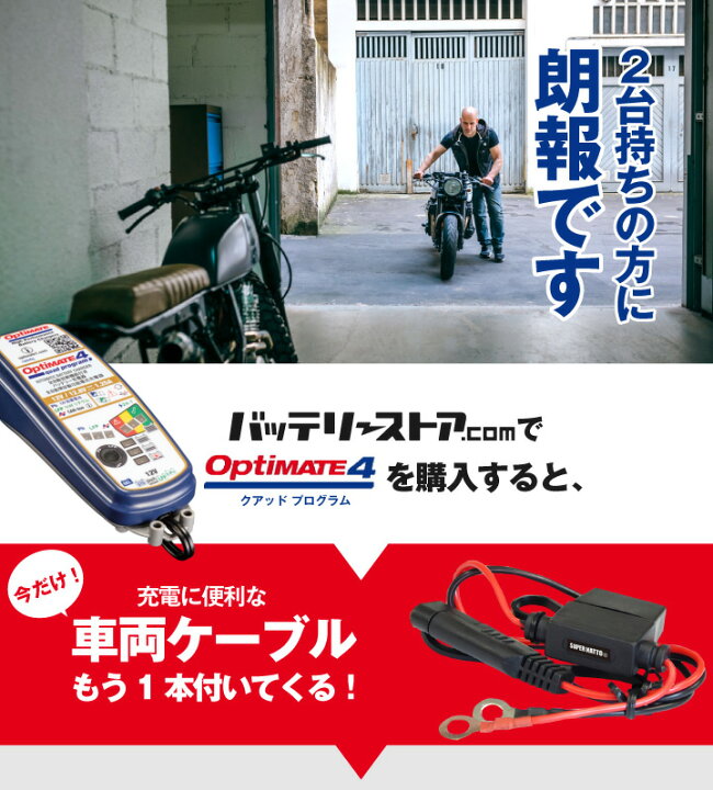 楽天市場】【マラソン☆エントリーでP10倍】バッテリー充電器 TECMATE 