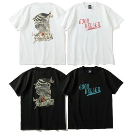 Good Heller グッドヘラー HAND PAINTING AMERICAN LOGO S/S TSHIRT GH-23SS014 Tシャツ 半袖 メンズ ブランド ストリート