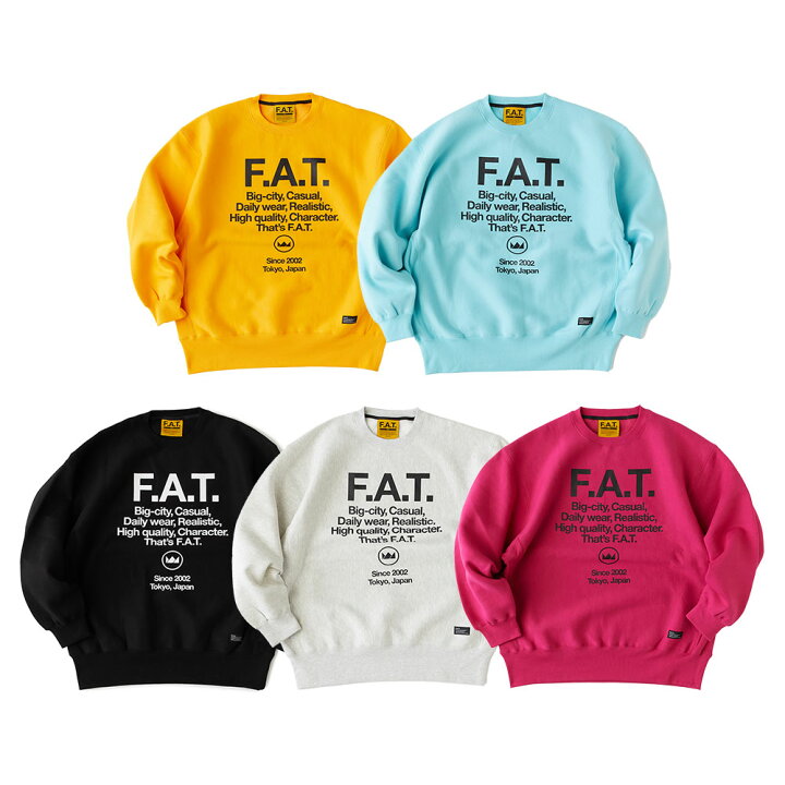 楽天市場】FAT エフエーティー CORE F32410SW01 スウェットシャツ 