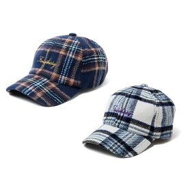 430 FOURTHIRTY フォーサーティー NEL CHECK CAP 23-176 キャップ 6パネル 帽子 チェック ロゴ ワンポイント シンプル カジュアル