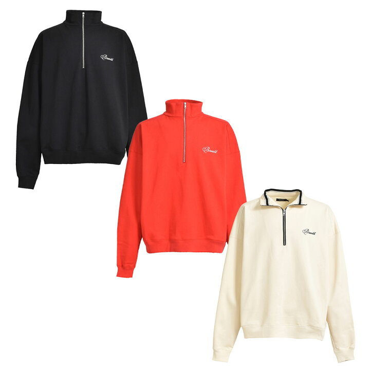 楽天市場】BREATH ブレス SCRIPT LOGO HALF ZIP SWEAT BR24AW-C5005  