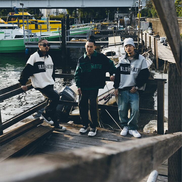 楽天市場】BREATH ブレス LOGO SWITCH HALF ZIP SWEAT ハーフジップ  