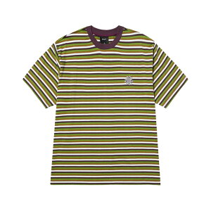 HUF �n�t APOLLO STRIPED KNIT BOXY KN00550SU25 T�V���c ���� �{�[�_�[�� �h���イ �����|�C���g���S �X�g���[�g �X�P�[�^�[