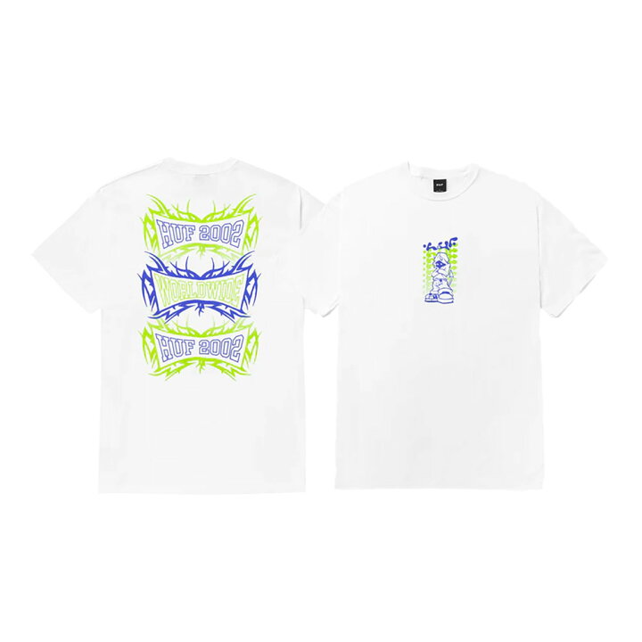 楽天市場】【20倍ポイント】HUF ハフ HELL RAZOR TEE TS02186SP24 T 