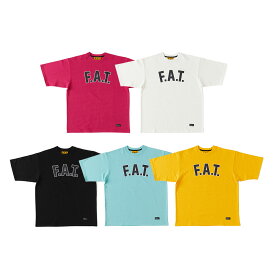 【2倍ポイント】FAT エフエーティー FOUNDATION F32410-CT04 Tシャツ 半袖 カレッジロゴ ワンポイントロゴ ビッグシルエット オーバーサイズ シンプル