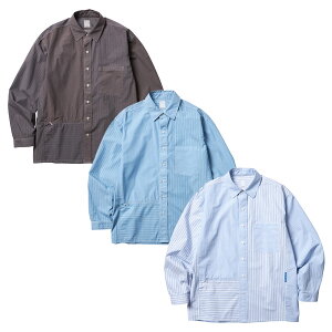 Liberaiders xC_[X PATCHWORK STRIPE SHIRT 781022403XgCvVc  u[hn rbNVGbg