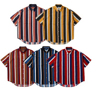 �y2�{�|�C���g�z430 FOURTHIRTY �t�H�[�T�[�e�B�[ S/S STRIPE BIG SHIRT 25-086 2025�N5�����א�s�\�� �����V���c �X�g���C�v�V���c