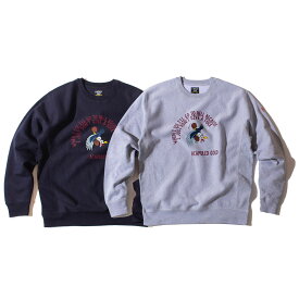 【20倍ポイント】ACAPULCO GOLD アカプルコゴールド DGAF CREWNECK SWEATSHIRT スウェット トレーナー 長袖 ブランドロゴ ストリート カジュアル