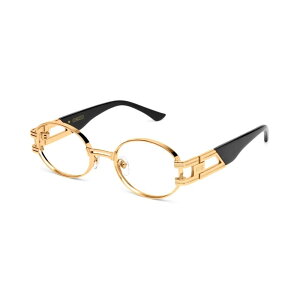 �y2�{�|�C���g�z9FIVE / nine five �i�i�C���t�@�C�u�j 9five ST. James Black & 24K Gold Clear Lens Glasses �T���O���X