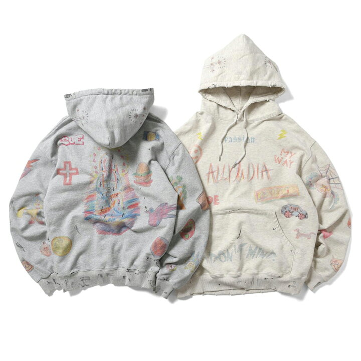 楽天市場】ALLY&DIA アリーアンドダイア TKC DRAWINGS DOODLE PULLOVER  