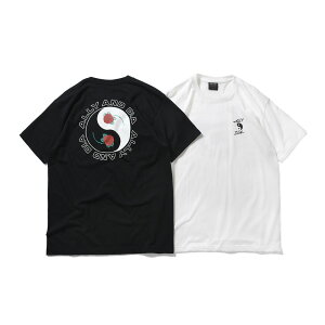 �y20�{�|�C���g�zALLY&DIA �A���[�A���h�_�C�A ROSE YIN-YANG S/S TEE AD22SS007 T�V���c ���� �����Y �u�����h �X�g���[�g �X�g���[�g�n �f�U�C�� �������