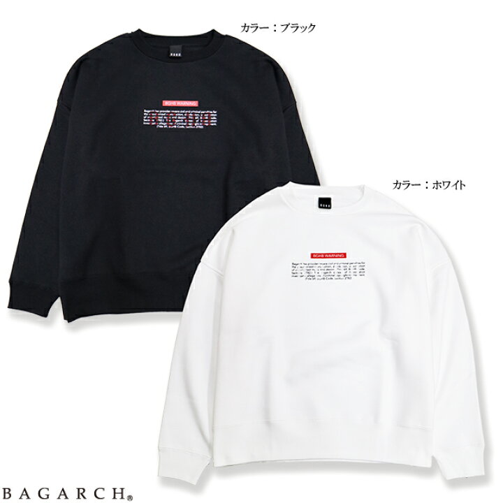 楽天市場】BAGARCH バガーチ Crewneck TOPS ビージー エイチビー 