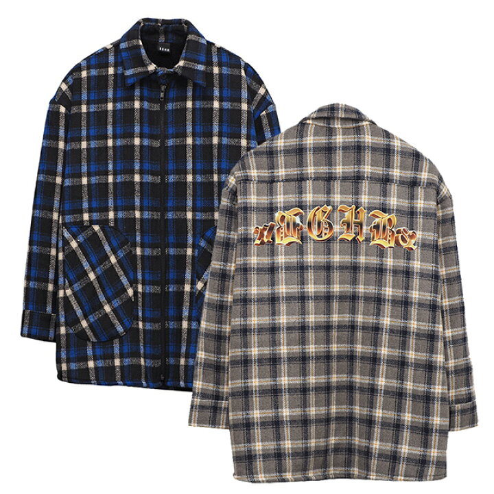 楽天市場】BAGARCH バガーチ BOA FLEECE JACKET チェック フランネル  