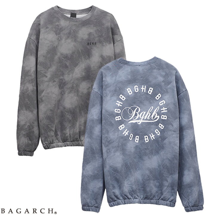 楽天市場】BAGARCH バガーチ SWEAT SHIRT タイダイ プルオーバー 
