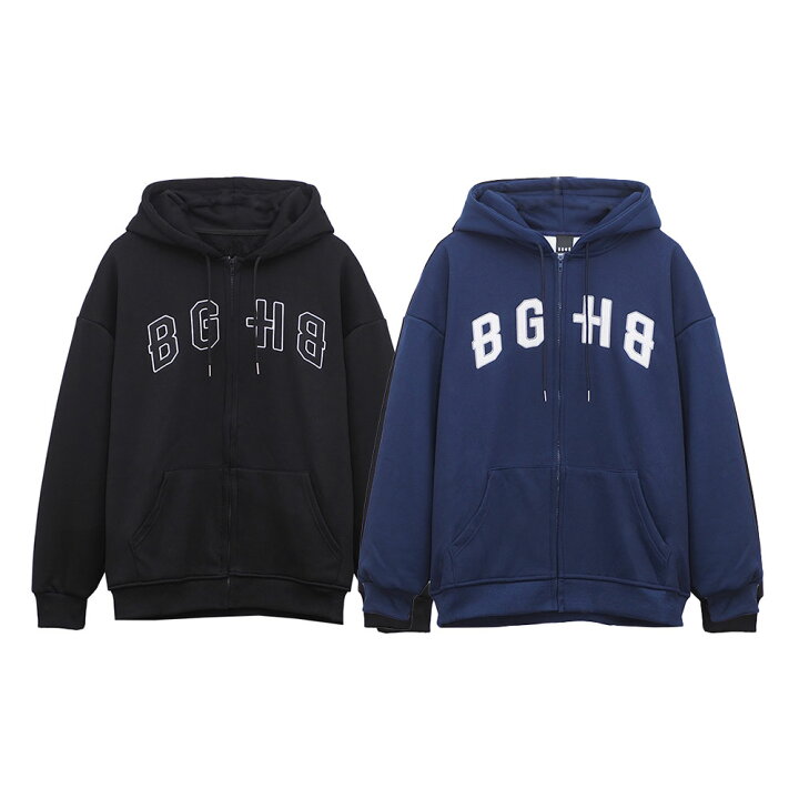 楽天市場】BAGARCH バガーチ BGHB ZIP HOODIE BH-1581 ジップ  