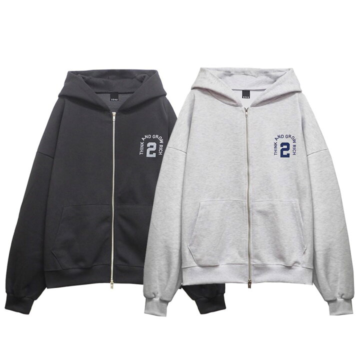 楽天市場】BAGARCH バガーチ ZIP SWEAT HOODIE BH-1696 ジップ 