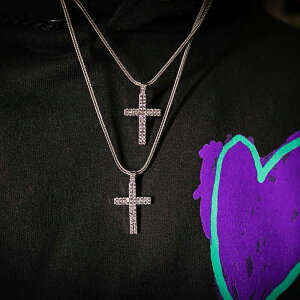 GoldenGilt �S�[���f���M���g Silver Cross - Double Row Pendant �l�b�N���X �`�F�[�� �W���G���[ �A�N�Z�T���[ �����Y �u�����h �X�g���[�g �X�g���[�g�n �l�C �f�U�C��