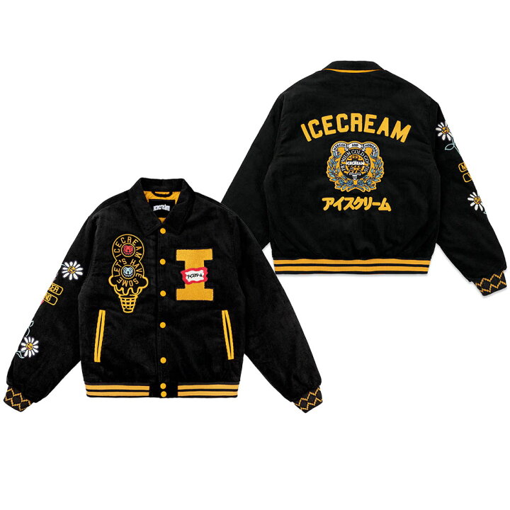 楽天市場】ICECREAM ice cream アイスクリーム TEAM VARSITY JACKET 