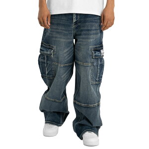 PRO CLUB �v���N���u Heavyweight Baggy Fit Denim Cargo Pant 32PC0606 �f�j���p���c �o�M�[�p���c �J�[�S