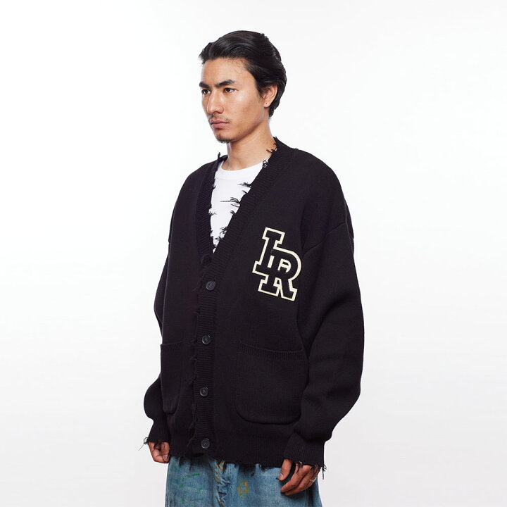 楽天市場】Liberaiders リベレイダース DAMAGED LETTERD CARDIGAN 