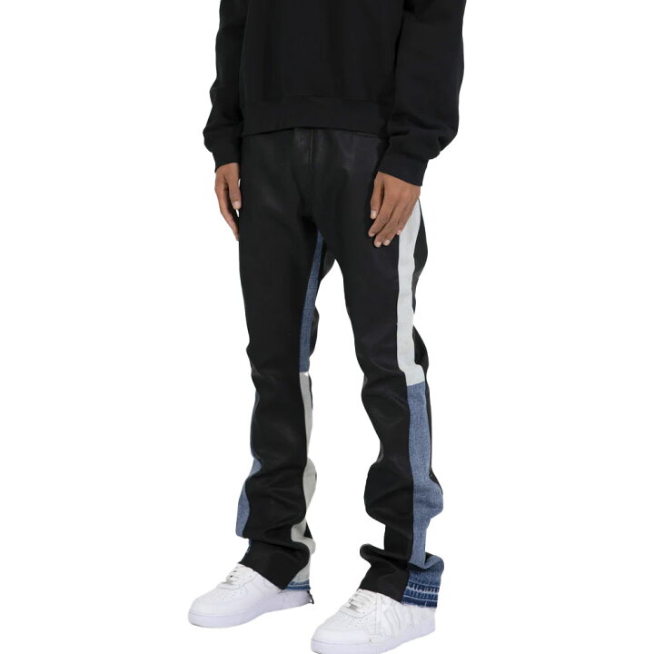 楽天市場 Mnml ミニマル B417 Leather Flare Pants デニムパンツ デニム ジーンズ メンズ ブランド ストリート ストリート系 人気 デザイン おしゃれ コーデ 通販 オシャレ かっこいい モテる 3 980円以上購入で送料無料 ファッションブランド正規通販 新品
