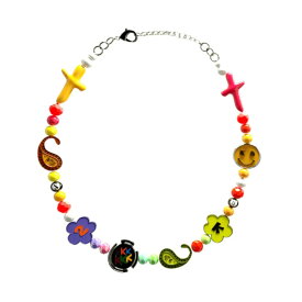 SALUTE HK サルーテ EVAE × KKKKKK SMILEY FLOWER NECKLACE ネックレス チェーン ジュエリー アクセサリー メンズ ブランド メンズ STREET FASHION ファッション 正規品 新品 Evae mob エバーモブ ストリート系 オシャレ かっこいい モテる