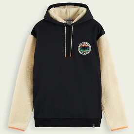 SCOTCH & SODA スコッチアンドソーダ Organic teddy felpa artwork hoodie 169196 パーカー フーディ メンズ ブランド ストリート