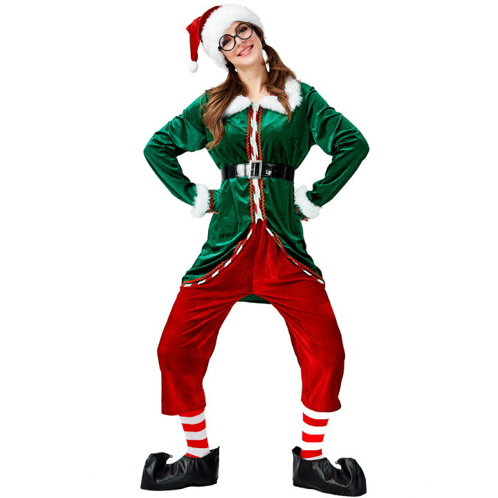 楽天市場 サンタ ワンピース クリスマス コスチューム サンタワンピース 緑 サンタコスプレ トナカイ ツリークリスマス仮装 クリスマス サンタ Christmas 衣装 コスプレ サンタクロース コスチューム Bau楽天市場店