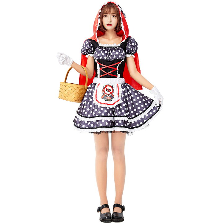 楽天市場 コスプレ 赤ずきん 大人 衣装 赤ずきんちゃん かわいい セクシー コスチューム 童話 可愛い 仮装 アキバ キャラクター ロリータ ハロウイン 忘年会 レディース 童話 可愛いコスプレ ハロウィン仮装 新年会 Bau楽天市場店