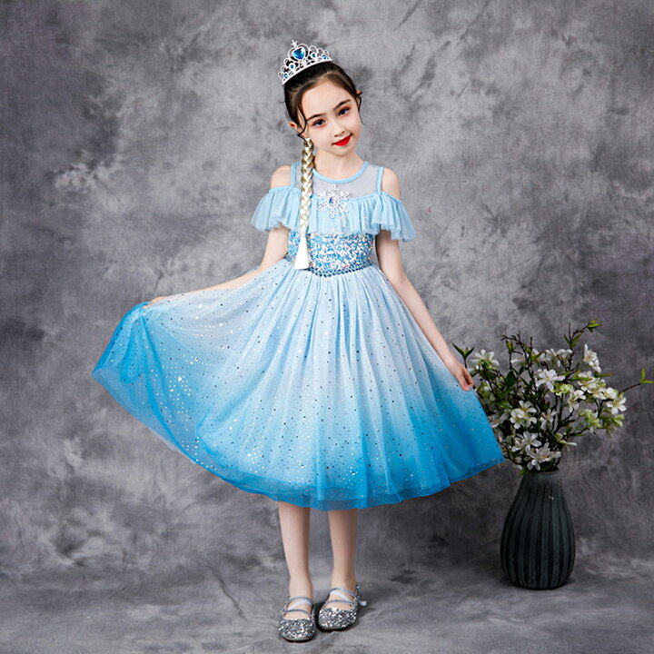 楽天市場 プリンセスドレス エルサ ドレス プリンセス 子供 仮装 ワンピース 子供用 キラキラ コスプレ衣装 なりきり コス 子供ドレス クリスマス 子供服 お姫様 かわいい 可愛い イベント ジュニア Bau楽天市場店