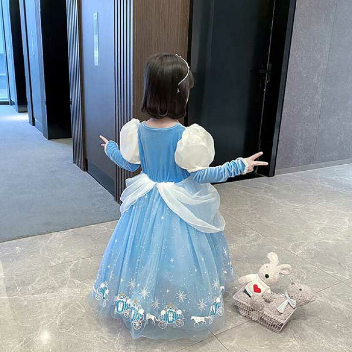 楽天市場 あす楽対応 プリンセスドレス エルサ ドレス プリンセス 子供 仮装 ワンピース 子供用 キラキラ コスプレ衣装 なりきり コス 子供ドレス クリスマス 子供服 お姫様 かわいい 可愛い イベント ジュニア Bau楽天市場店