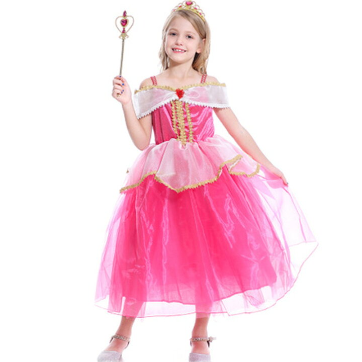 楽天市場 プリンセスドレス 子供用 ドレス オーロラ姫 キッズ 衣装 ハロウィン プリンセス 仮装 ロングワンピース コスプレ衣装 クリスマス 子供 コス 子ども 子供ドレス なりきり 女の子 お姫様 子供服 眠れる森の美女 童話 クリスマスパーティー キッズ衣装bauty470