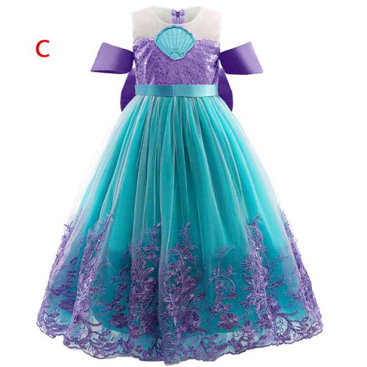楽天市場】キッズ プリンセスドレス 子供 人魚姫 衣装 コスプレ ドレス 