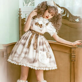 【レビュープレゼント付！】ロリータ ロリィタ ワンピース ロリータファッション ロリィタファッション 半袖 クラシカル ゴシック 大人 ふわふわ レース レディース ハロウイン 仮装 コスプレ 本格 お姫様 甘ロリータ ドレス ワンピース メイド かわいい コスプレ お姫様
