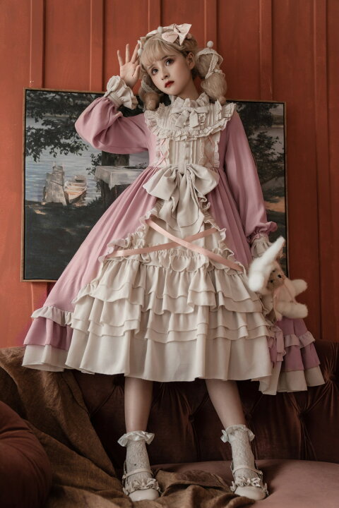 楽天市場 ロリータ ワンピース コスチューム メイド服 ゴスロリ ロリータワンピース 華やか メイド 豪華セット レディース ロリィタ 姫袖 姫ロリ 甘 ロリ ゴシック ゴスロリ おとぎの国 日常 イベント 衣装 ベール ヘッドドレス 首飾り セット ドレス 小悪魔 Bau楽天市場店