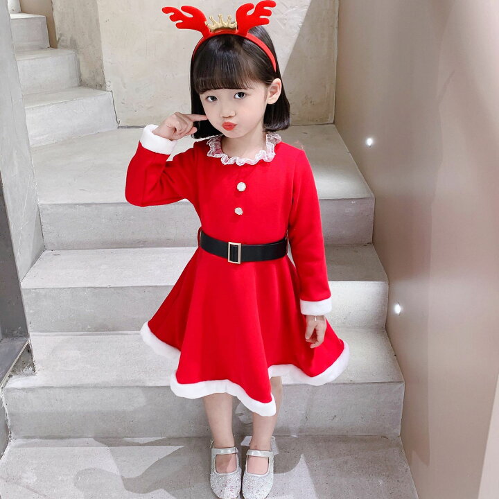楽天市場 あす楽対応 コスプレ 子供 サンタ コスチューム コスプレ 衣装 キッズ ワンピース コスプレ衣装 クリスマス 子供 子供ドレス 女の子 子供服 サンタクロース クリスマスパーティー キッズ衣装 こども 子ども サンタコスチューム サンタコス クリスマスコスプレ