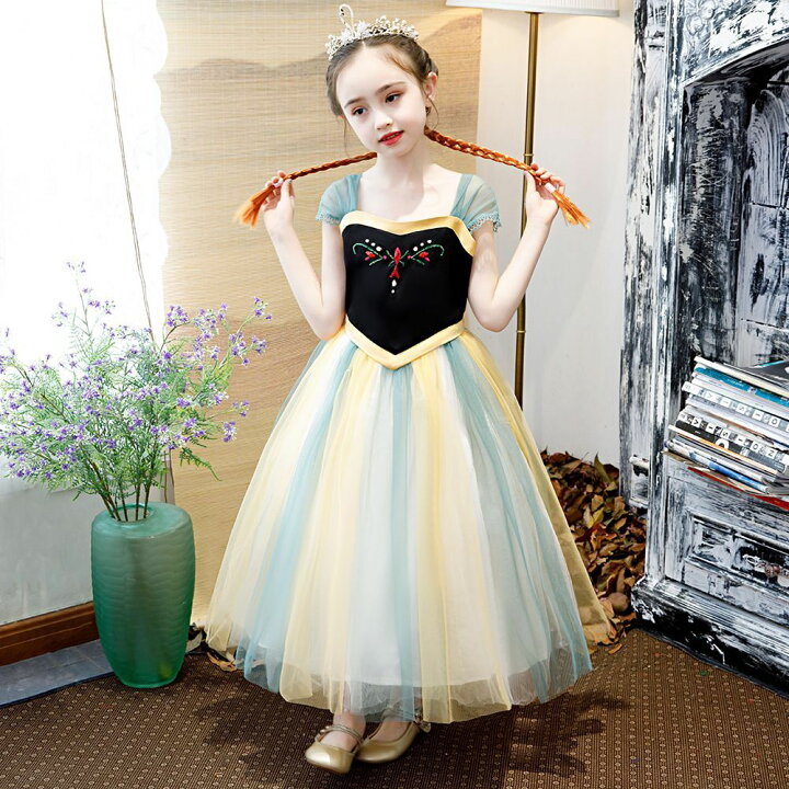 楽天市場 あす楽 プリンセスドレス エルサ ドレス プリンセス 子供 仮装 ワンピース 子供用 クリスマス コスプレ衣装 なりきり コス 子供ドレス 子供服 お姫様 かわいい 可愛い イベント ジュニア Bau楽天市場店