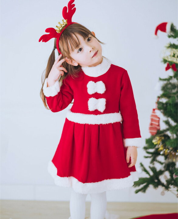 楽天市場 コスプレ 衣装 キッズ ワンピース コスプレ衣装 クリスマス 子供 子供ドレス 女の子 子供服 サンタクロース クリスマスパーティー キッズこども 子ども サンタコスチューム サンタコス クリスマスコスプレ 仮装mte2365 Bau楽天市場店
