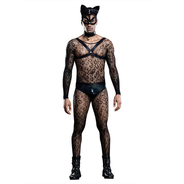 楽天市場 ハロウィン コスプレ 仮装 メンズ 猫 オールインワン アニマル ネゴ 衣装 ネコ耳 セクシー メンズ コスプレ仮装 男 メンズファッション 舞台 コスチューム パーティー 余興 Sm 男性用 Msa 65 B A U