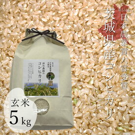 令和5年 日本農業賞大賞 米 5kg コシヒカリ 国産 玄米 お米 プレゼント ギフト