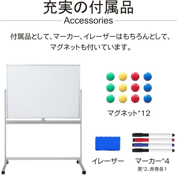 楽天市場】【7/19 20時~最大2000円クーポン☆P5】ホワイトボード 自立 
