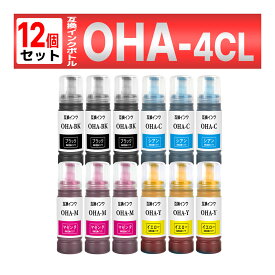 OHA-BK OHA-C OHA-M OHA-Y オハジキ 互換インクボトル 12本 EP-M476T EPSON用 エプソン用