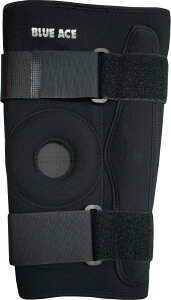 【BLUE ACE 膝 サポーター】ひざ 筋トレ 膝関節 階段 バスケ バレー 陸上 サッカー ケガ 予防 仕事  現場仕事 作業 日常業務  育児 スポーツ 筋トレ ゴルフ フリーサイ