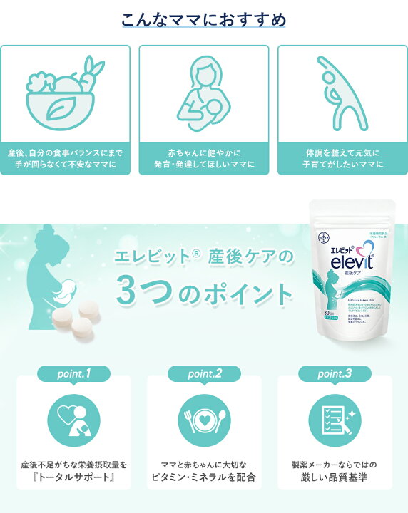 楽天市場】【5と0のつく日限定10％OFFクーポン】葉酸サプリ エレビット 